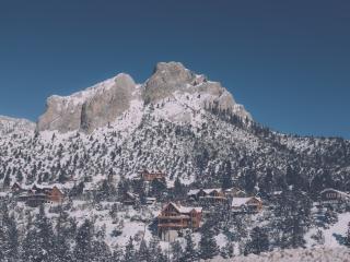 mountain, top, snow Wallpaper