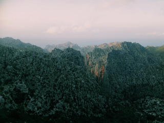 mountains, stones, top Wallpaper