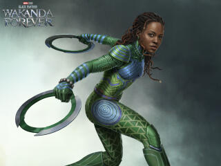 Nakia in Black Panther Wakanda Forever wallpaper