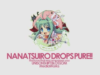 nanatsuiro drops, girl, joy wallpaper