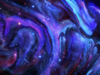 Nebula Indigo wallpaper
