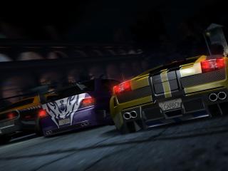 need for speed carbon, cars, night wallpaper