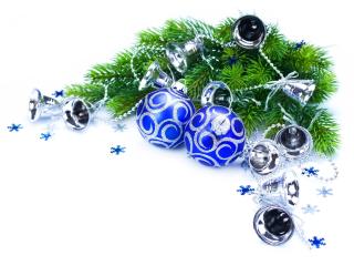 needles, branches, christmas decorations wallpaper