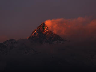 Nepal Mountains In Sunset wallpaper