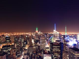 new york, city, top view Wallpaper