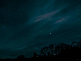 night, sky, stars Wallpaper