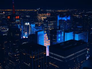 Nightscapes, Skyscrapers USA NYC Wallpaper