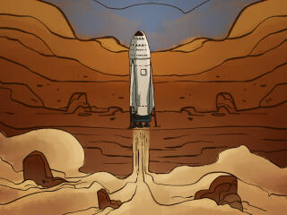 Occupy Mars The Game HD Rocket wallpaper