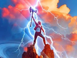 Official Thor Love and Thunder Movie Poster wallpaper