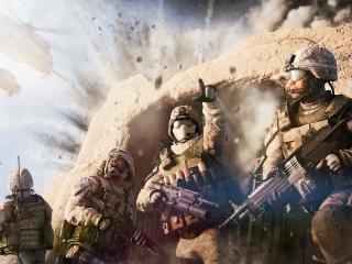 operation flashpoint red river, soldiers, explosion wallpaper