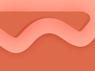 Orange Wave Digital Art wallpaper