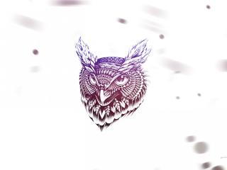 owl, art, face Wallpaper