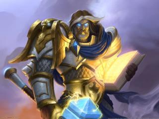 paladin, hearthstone, uther wallpaper