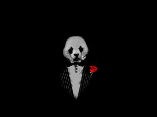 Panda As The Godfather Art wallpaper
