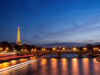 paris, bridge, river Wallpaper
