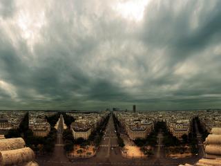 paris, buildings, sky Wallpaper