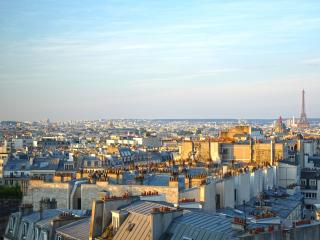 paris, eiffel tower, panorama Wallpaper