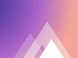 Pastel Geometric Mountains on a Gradient 4K Background wallpaper