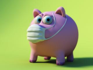 pig, piggy bank,  mask wallpaper