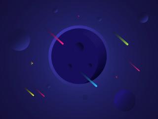 Planets Meteorites and Comets Minimal wallpaper