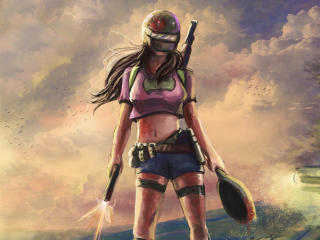 Playerunknown's Battlegrounds Woman Warrior Art wallpaper