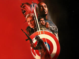 Poster of Captain America Brave New World 4K wallpaper