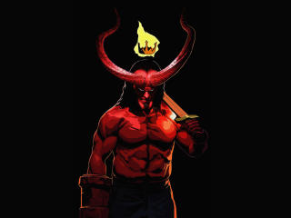 Poster Of Hellboy Movie Artwork wallpaper
