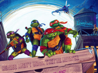 Poster of Teenage Mutant Ninja Turtles: Mutant Mayhem wallpaper