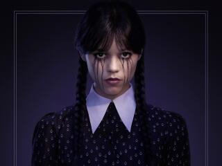 Poster of WEDNESDAY Jenna Ortega Wallpaper