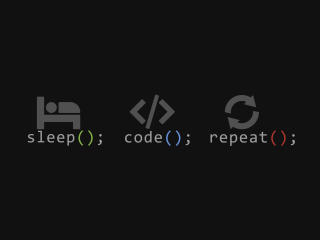 Programmer Eat, Sleep Code & Repeat wallpaper
