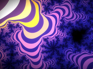 Purple Blue Fractal Abstraction Optical Illusion wallpaper