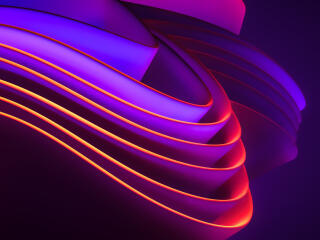 Purple Glowing Wave 4K Windows 11 wallpaper