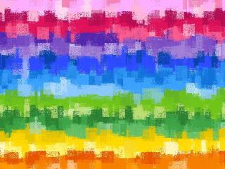 Rainbow Digital Brick wallpaper