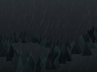 Rainy Dark Night wallpaper