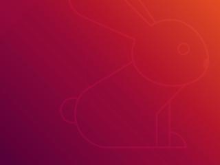 Raving Rabbit Ubuntu wallpaper