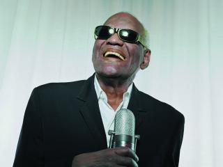 ray charles, musician, microphone Wallpaper