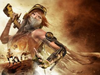 recore, game, girl wallpaper