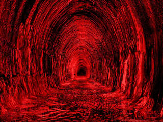 Red Aesthetic Tunnel wallpaper