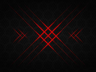 Red Flash Hexagon 4K wallpaper
