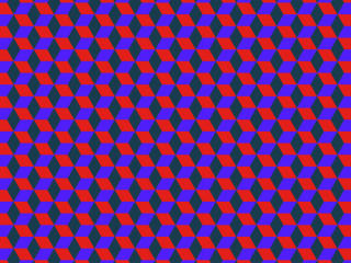 Red, Green and Blue 3D Colored Squares wallpaper