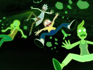 Rick and Morty into The Space HD wallpaper