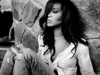 Rihanna Black and White wallpapers wallpaper