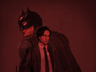 Robert The Batman Pattinson Illustration 2020 wallpaper