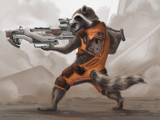 Rocket Raccoon Artwork wallpaper
