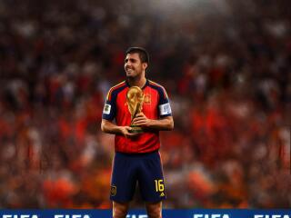 Rodri Spain HD Football World Cup wallpaper