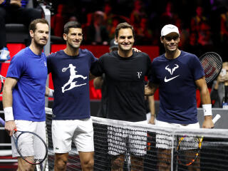 Roger Federer Final Match Andy Murray Rafael Nadal and Novak Djokovic wallpaper