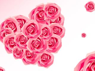roses, flowers, heart wallpaper