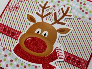 rudolph red-nosed reindeer, rudolph, card Wallpaper