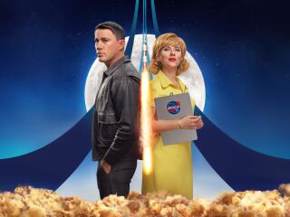 Scarlett Johansson Fly Me To The Moon Movie Wallpaper