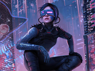 Sci Fi Cyberpunk 4k Woman wallpaper
